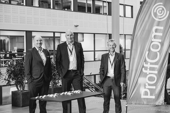 Tore Tronerud, John-Arne Martinsen og Robert Gati var med på å arrangere frokostmøte hos ProffCom Tore Tronerud, John-Arne Martinsen og Robert Gati var med på å arrangere frokostmøte hos ProffCom